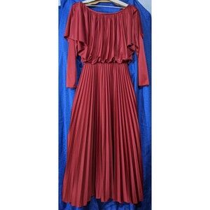 Vintage Burgundy Evening Gown Formal Dress - Size 11/12 ~ JC Penney Fashions